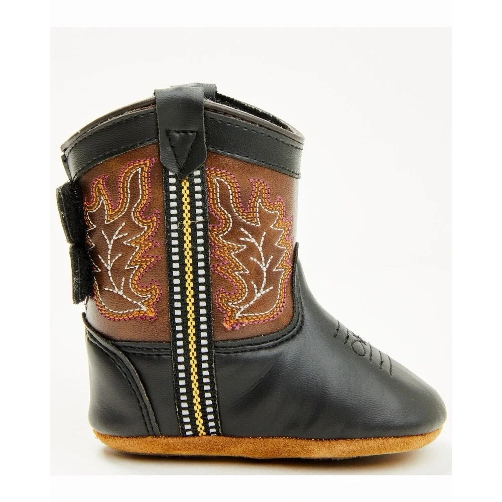 New Lil Boot Barn Baby Boys Sz 2 Western Cowboy Boots Blazin Poppet Suede